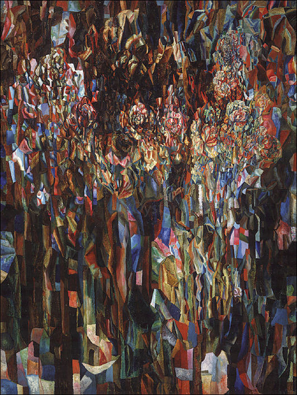 Pavel Filonov Universal Flowering - Canvas Print