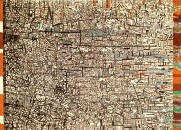 Pavel Filonov Untitled (Non Objective Composition) - Canvas Print