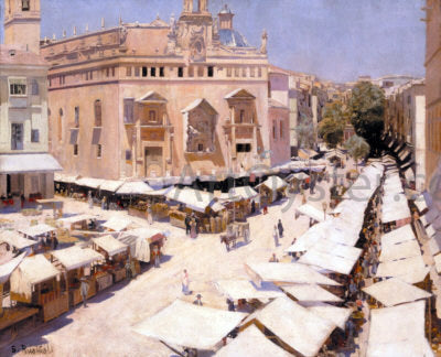 Santiago Rusinol Prats Valencia - Canvas Print
