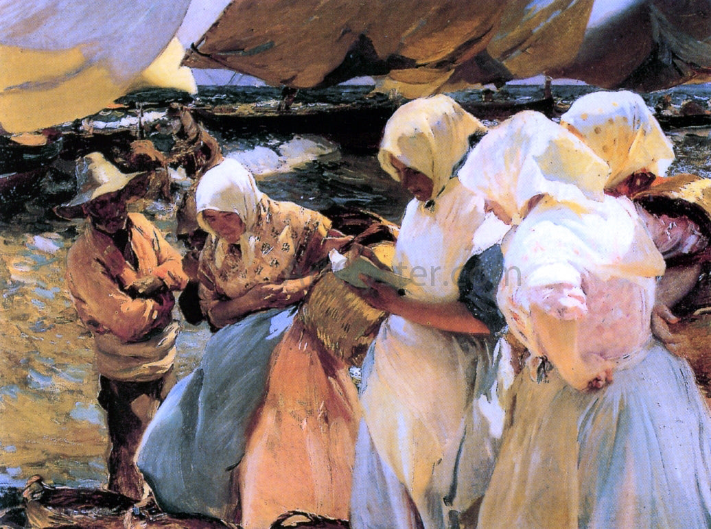 Joaquin Sorolla Y Bastida Valencian Fishwives - Canvas Print