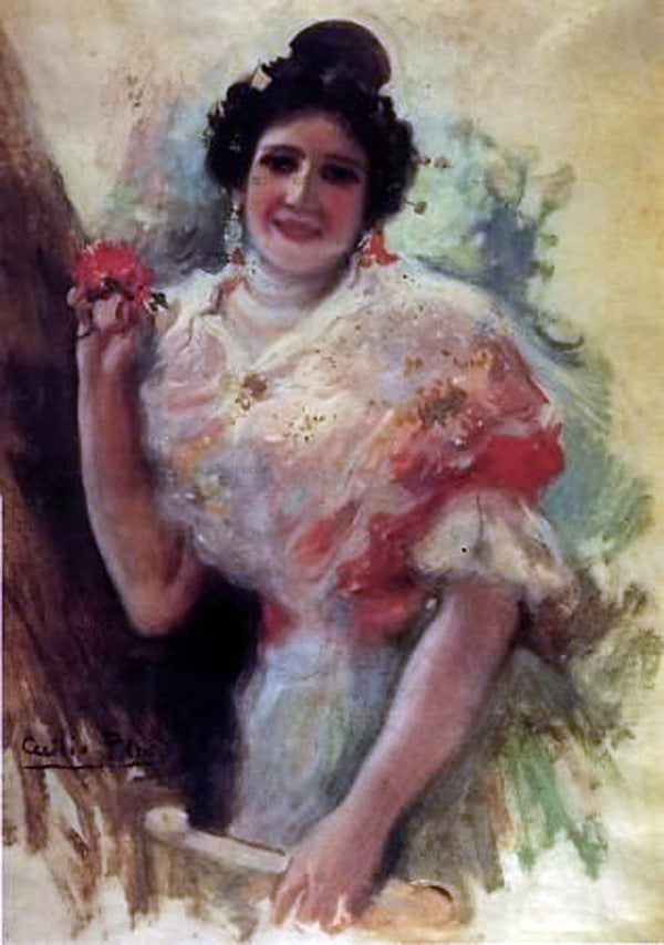 Cecilio Pla y Gallardo Valenciana - Canvas Print