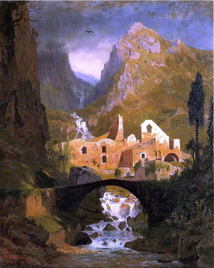 William Stanley Haseltine Valle dei Molini - Amalfi - Canvas Print