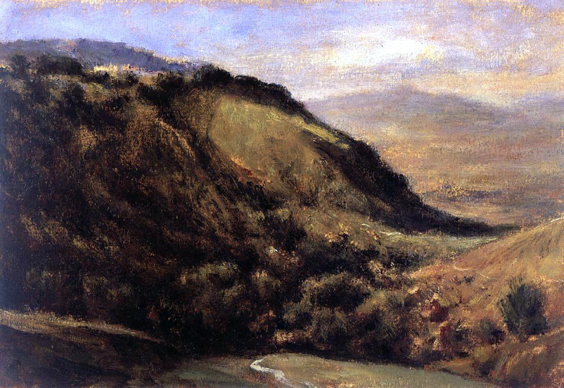 Theodore Rousseau Valley in the Auvergne - Canvas Print