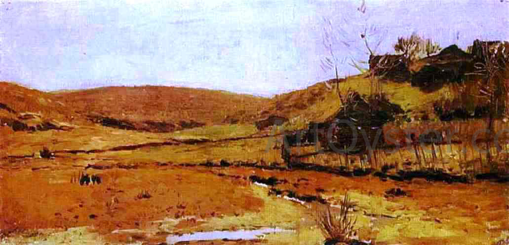 Isaac Ilich Levitan Valley of a River, Study - Canvas Print