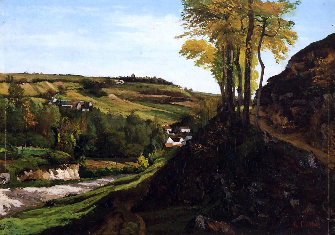 Gustave Courbet Valley of Ornans - Canvas Print