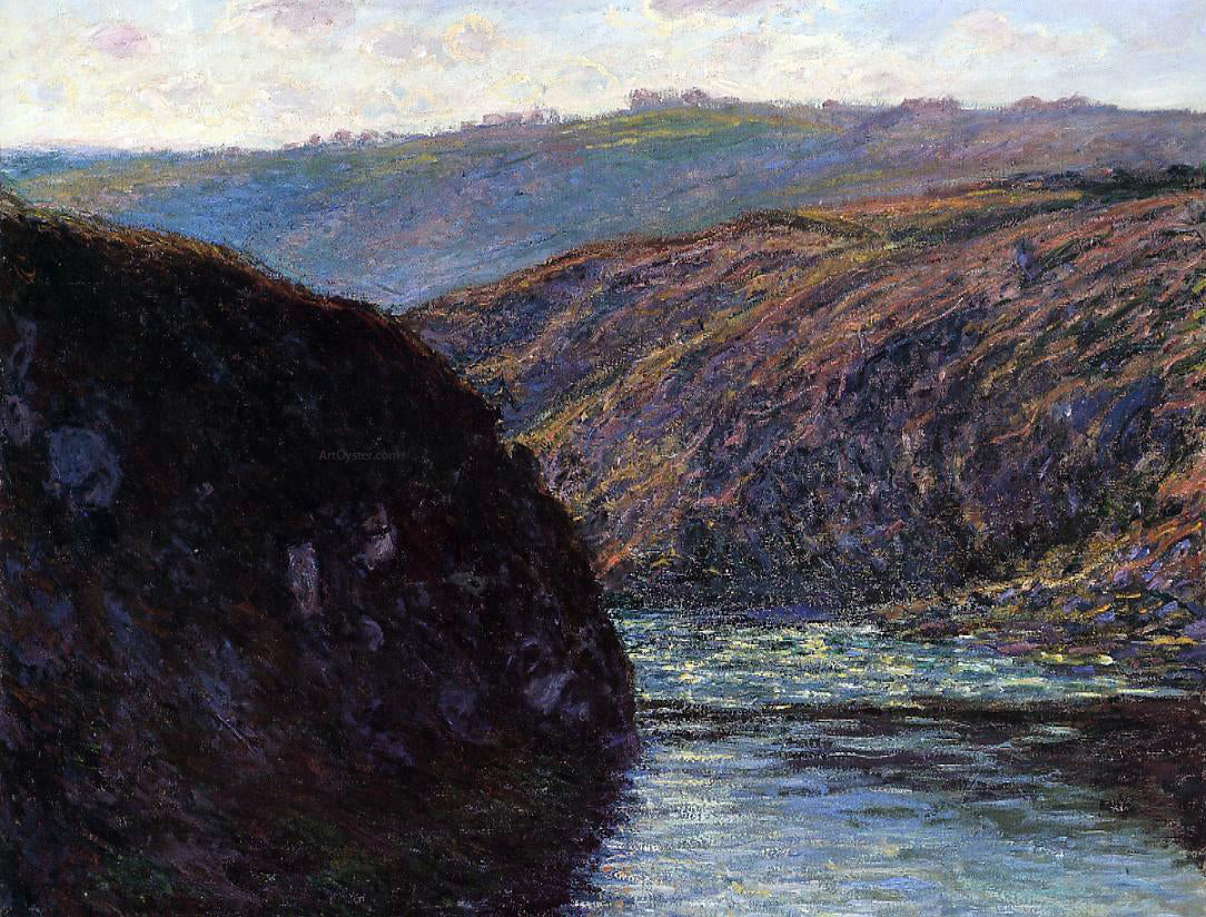 Claude Oscar Monet Valley of the Creuse, Afternoon Sunlight - Canvas Print