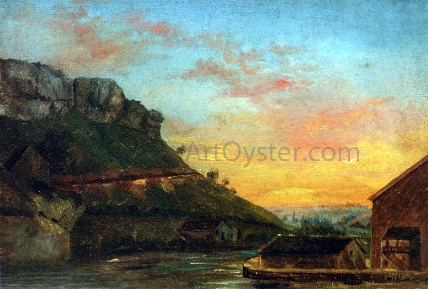 Gustave Courbet Valley of the Loue - Canvas Print