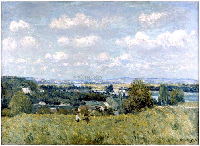 Alfred Sisley Valley of the Seine at Saint-Cloud - Canvas Print