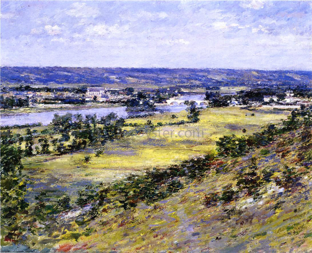 Theodore Robinson Valley of the Seine from Giverny Heights - Canvas Print