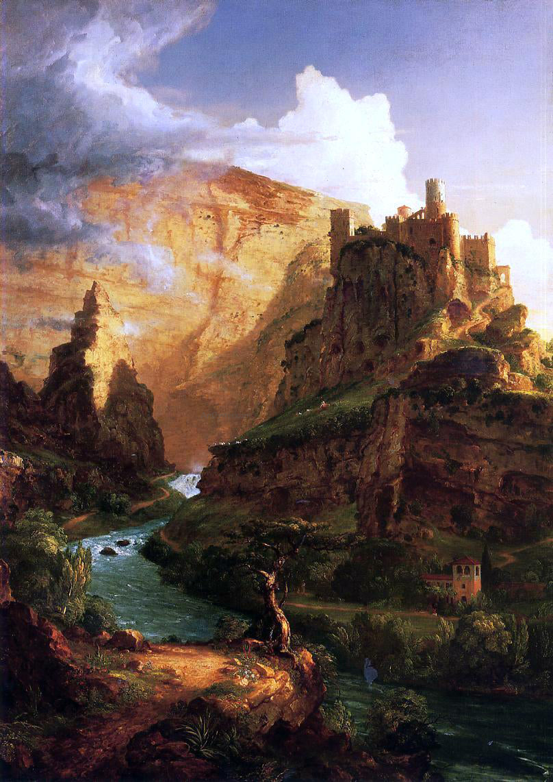 Thomas Cole Valley of the Vaucluse - Canvas Print