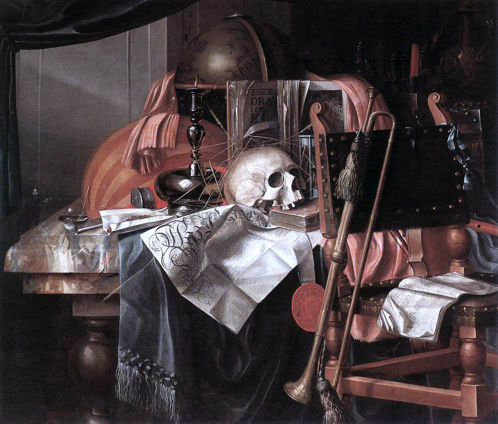Franciscus Gysbrechts Vanitas - Canvas Print