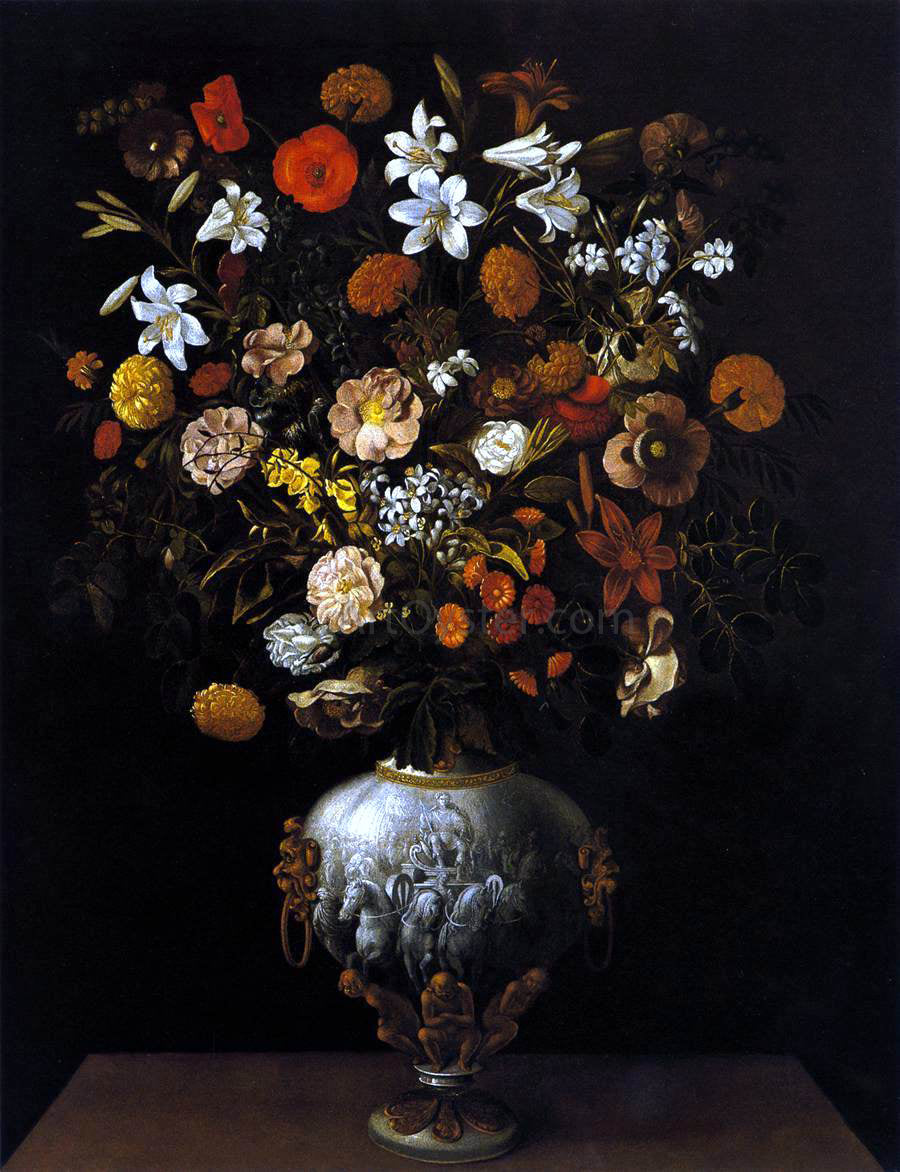 Tomas Hiepes Vase of Flowers - Canvas Print