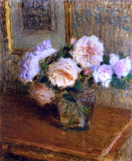 Ernest-Joseph Laurent Vase of Roses - Canvas Print