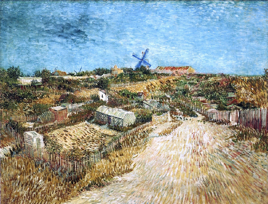 Vincent Van Gogh A Vegetable Gardens in Montmartre - Canvas Print