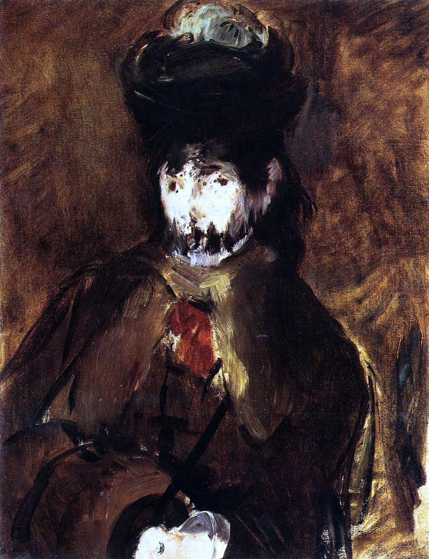 Edouard Manet Veiled Young Woman - Canvas Print