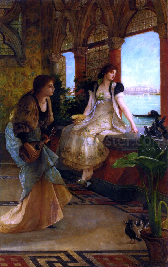 Vicente Palmaroli Y Gonzalez Venetian Beauties - Canvas Print