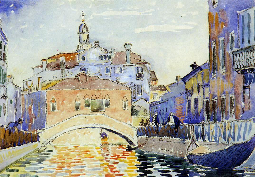Henri Edmond Cross Venetian Canal - Canvas Print