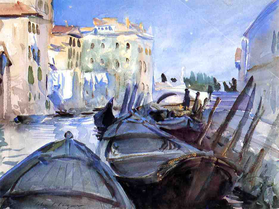 John Singer Sargent A Venetian Canal Scene - Canvas Print