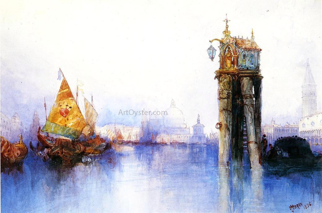 Thomas Moran Venetian Canal Scene - Canvas Print