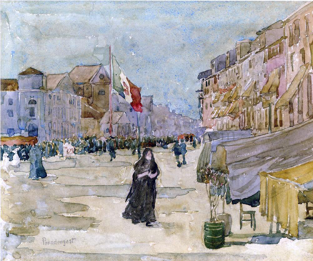 Maurice Prendergast Venetian Scene - Canvas Print