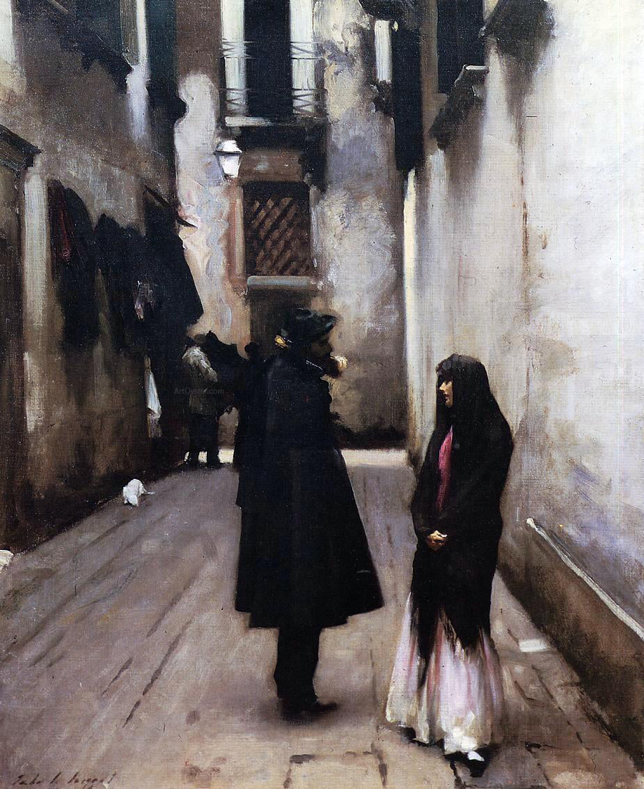 John Singer Sargent Venetian Street - Canvas Print