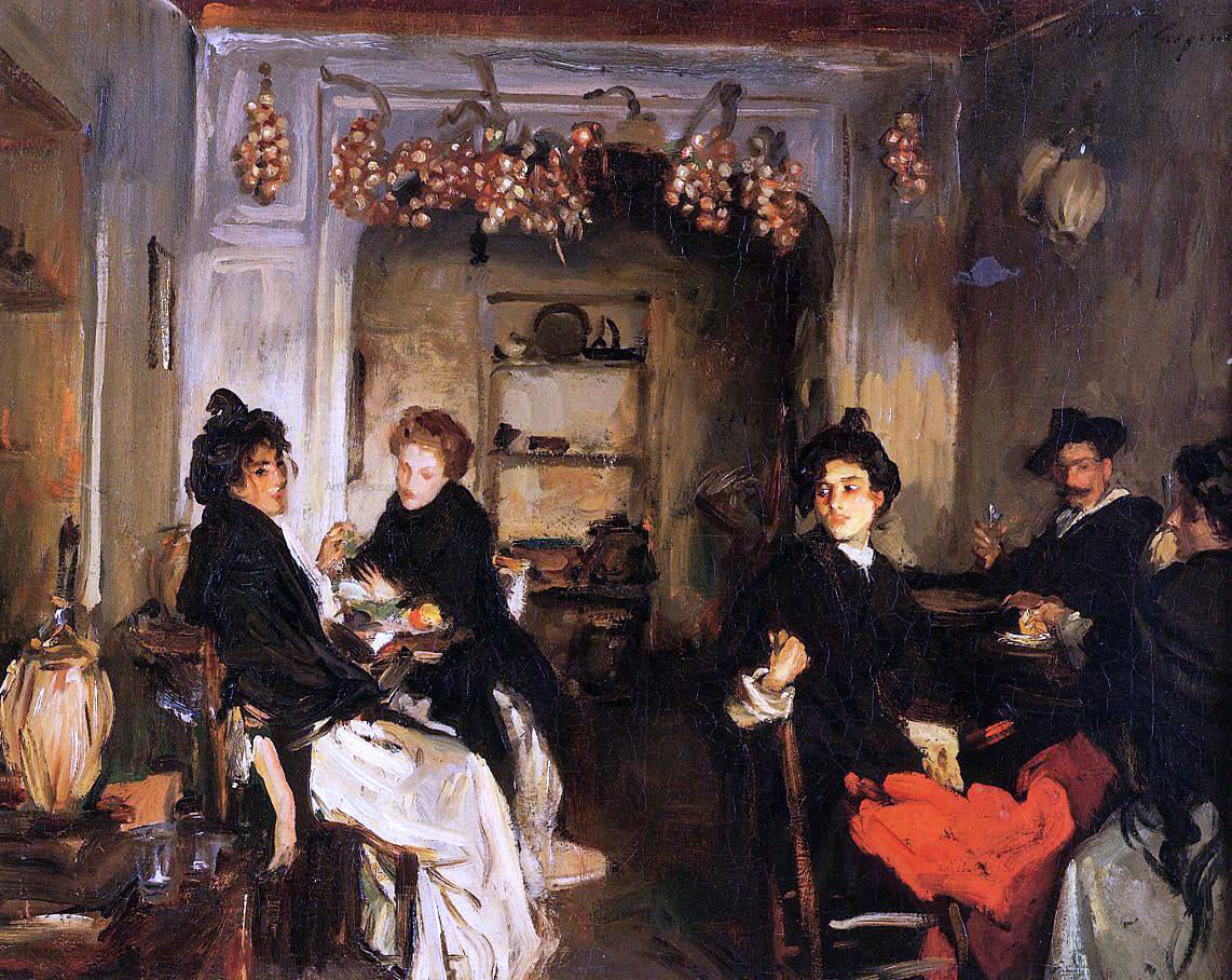 John Singer Sargent Venetian Wineshop - Canvas Print