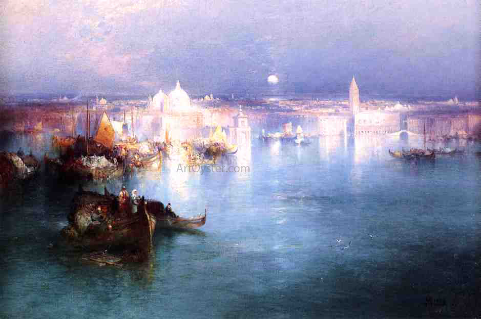 Thomas Moran Venice from San Giorgio - Canvas Print
