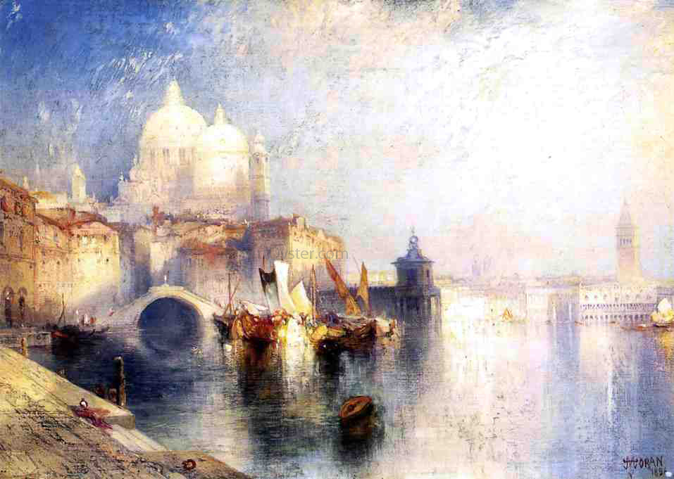 Thomas Moran Venice, Italy (not named) - Canvas Print