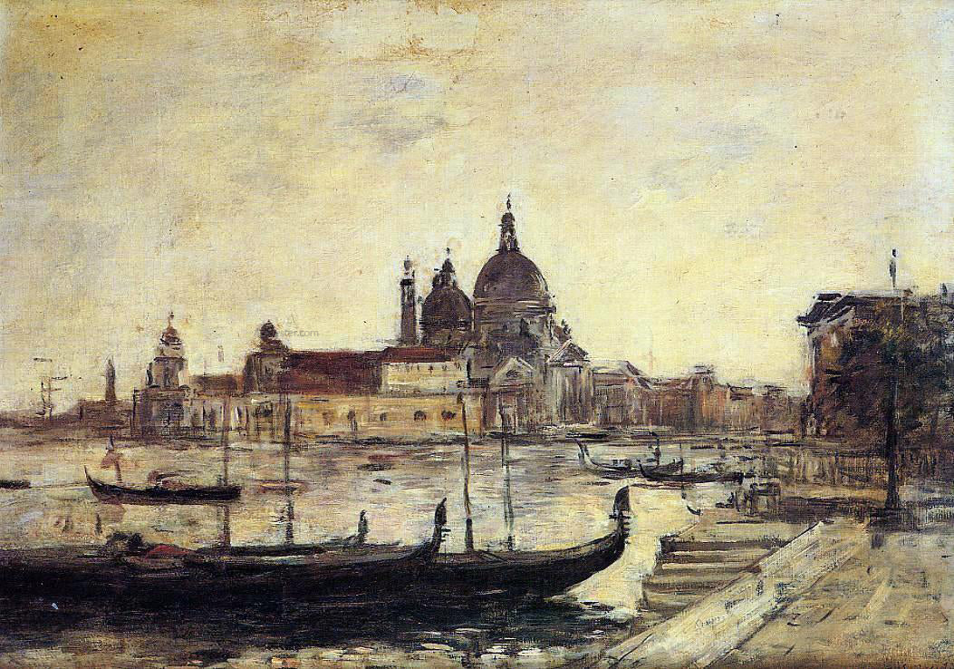 Eugene-Louis Boudin Venice, Le Mole et la Salute - Canvas Print