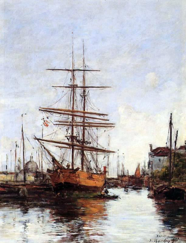 Eugene-Louis Boudin Venice, Quai de la Guidecca - Canvas Print