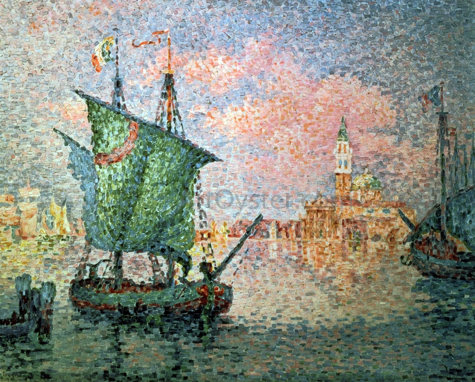 Paul Signac Venice - The Pink Cloud - Canvas Print