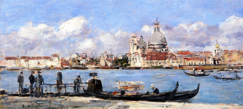 Eugene-Louis Boudin Venice, the Salute and the Douane, the Guidecca from the Rear, View from the Grand Canal - Canvas Print