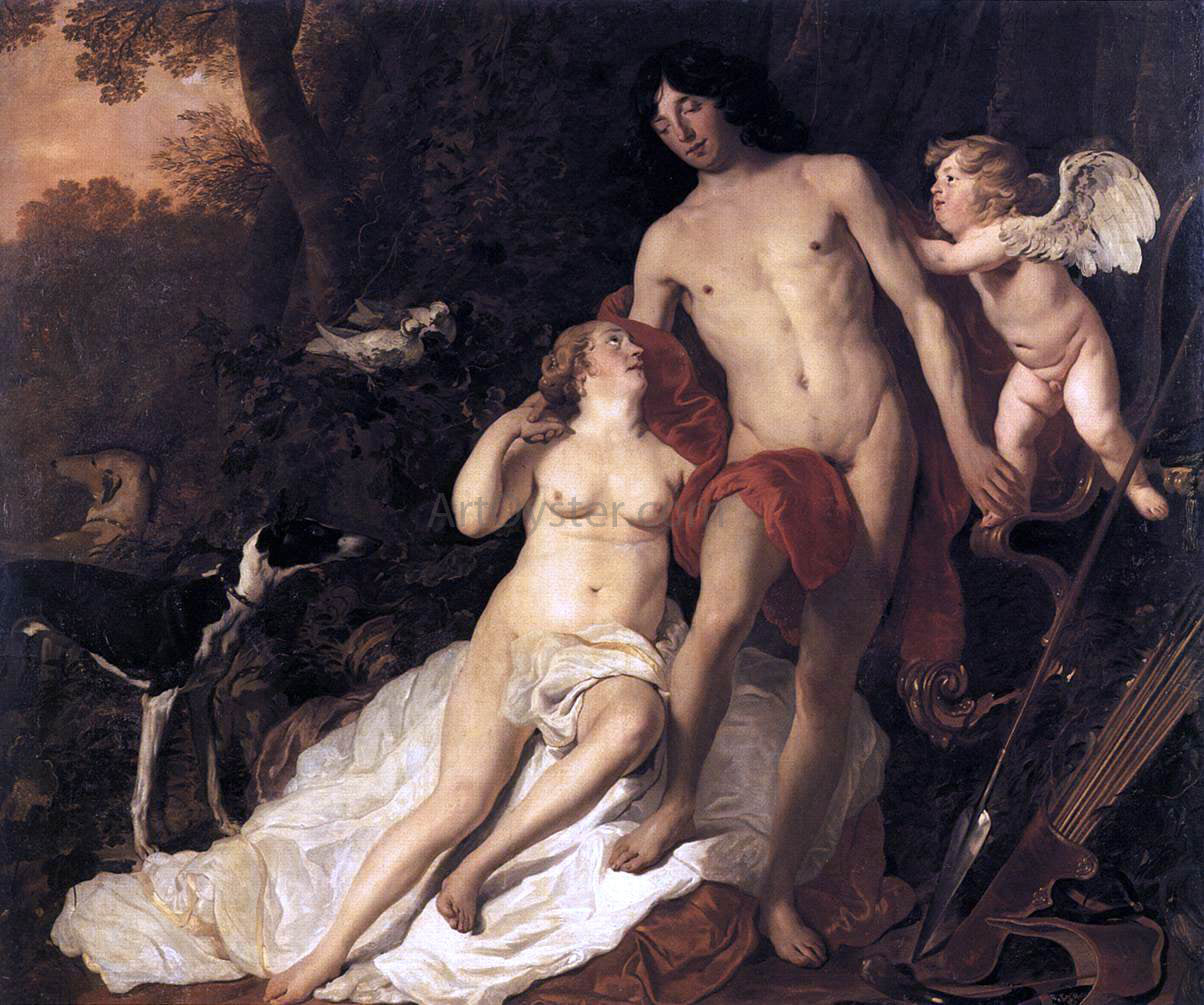 Jacob Adriaensz Backer Venus and Adonis - Canvas Print
