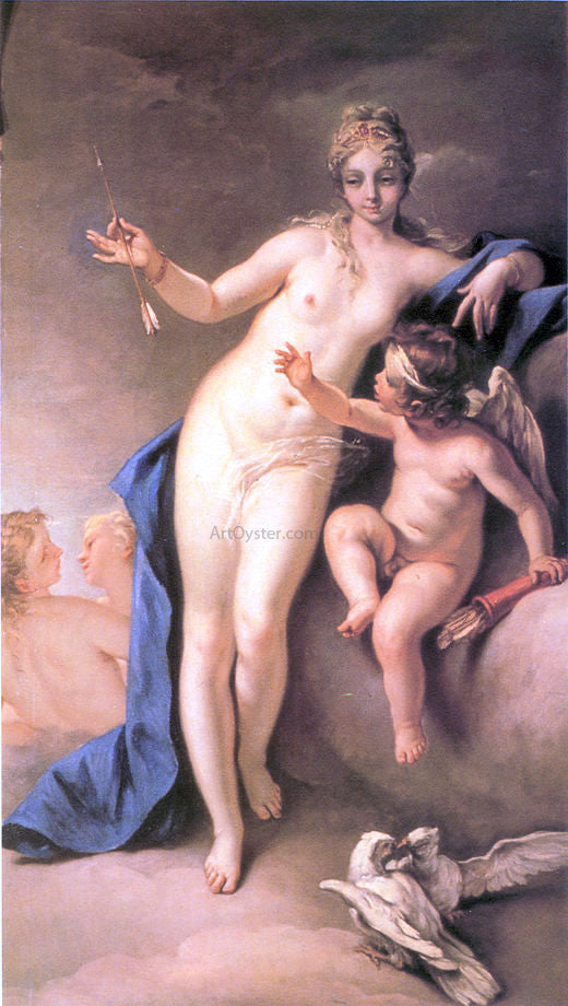 Sebastiano Ricci Venus and Cupid - Canvas Print