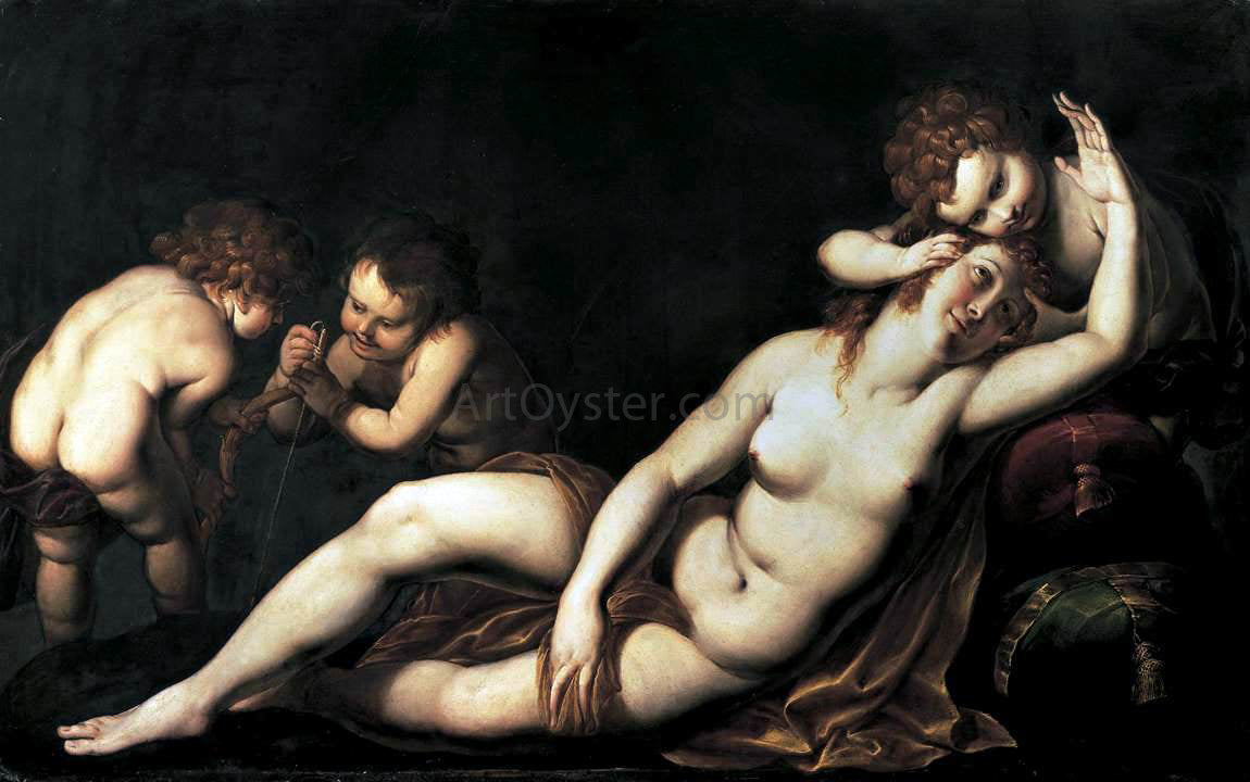 Giulio Cesare Procaccini Venus and Cupids - Canvas Print