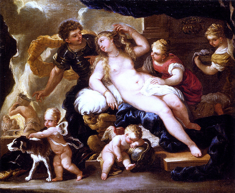 Luca Giordano Venus And Mars - Canvas Print