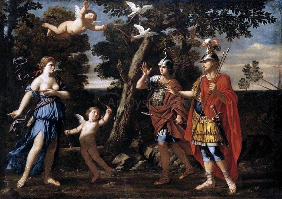 Giacinto Gimignani Venus Appearing to Aeneas and Achates - Canvas Print