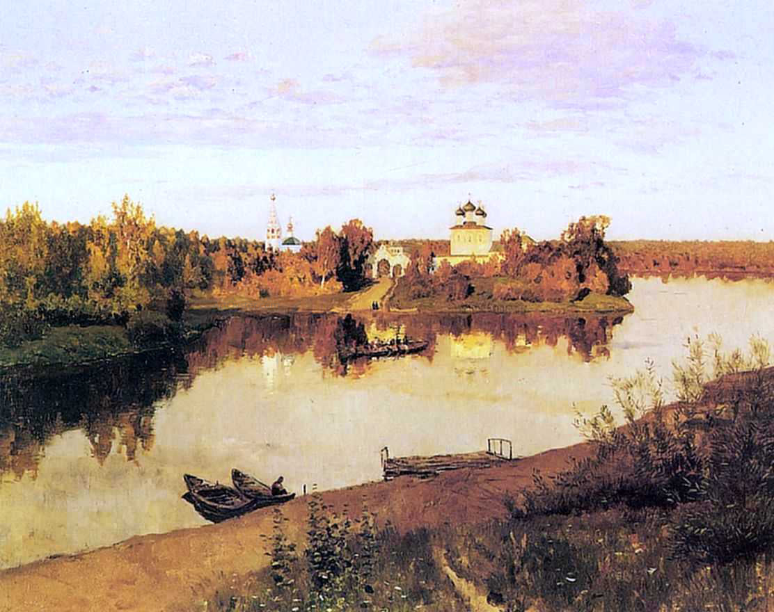 Isaac Ilich Levitan Vesper chimes - Canvas Print