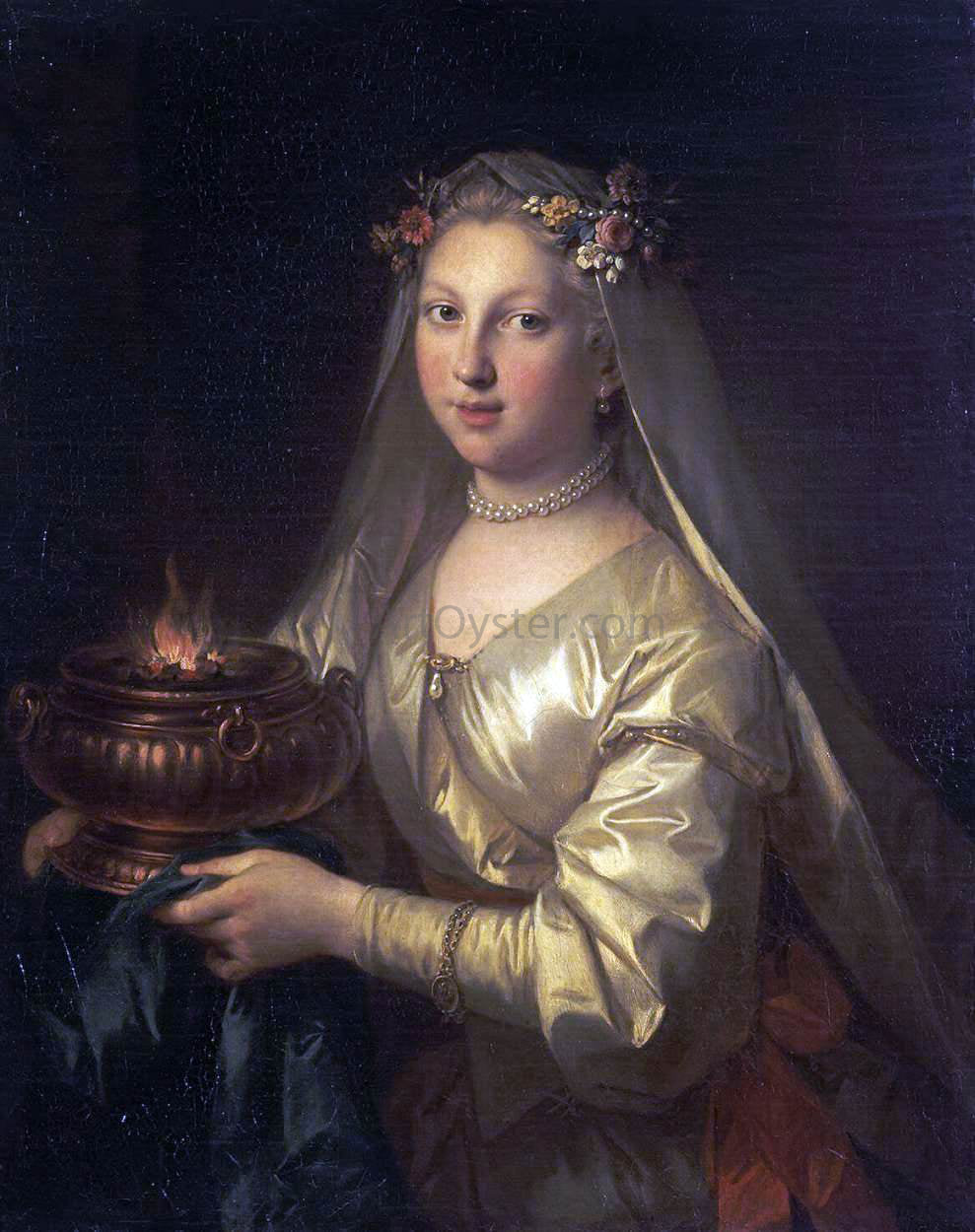 Jean Raoux Vestal Virgin - Canvas Print