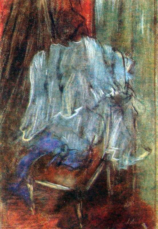 Edgar Degas Vestment on a Chair - Canvas Print