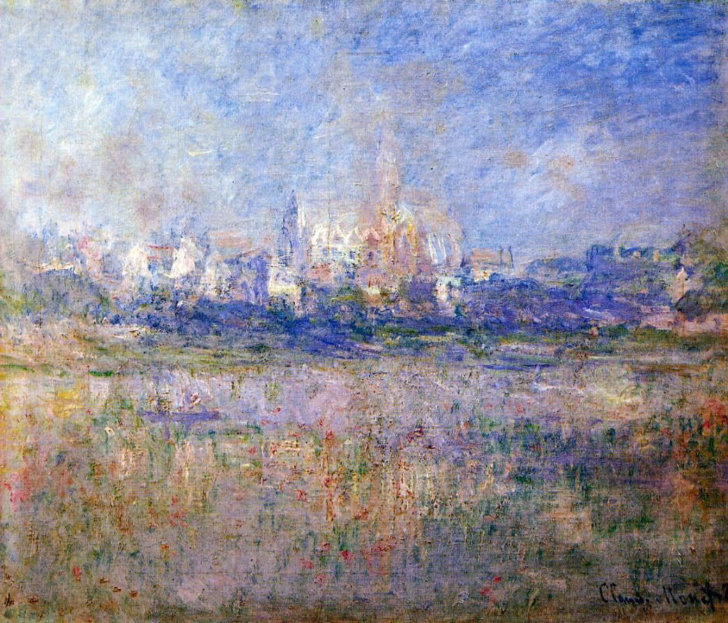 Claude Oscar Monet Vetheuil in the Fog - Canvas Print