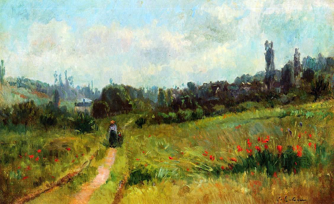 Albert Lebourg Vetheuil Path, Morning Effect - Canvas Print