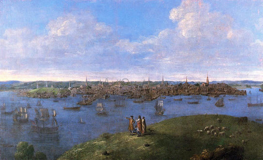 John Smibert View of Boston - Canvas Print