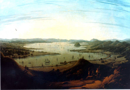Robert Salmon View Down the Clyde - Canvas Print
