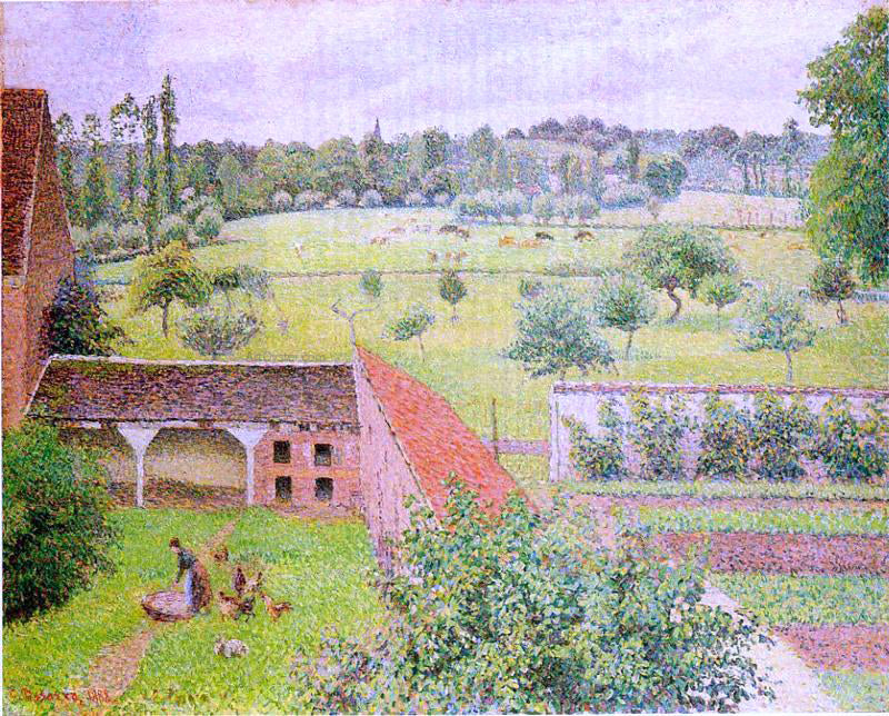 Camille Pissarro View from My Window, Eragny - Canvas Print