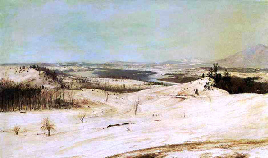 Frederic Edwin Church View from Olana in the Snow - Canvas Print
