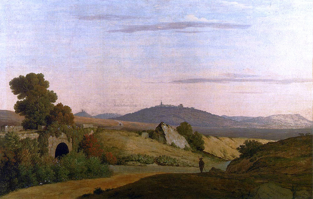 Thomas Jones View From Ponte Loreto, An Antique Bridge Near Nettuno - Canvas Print