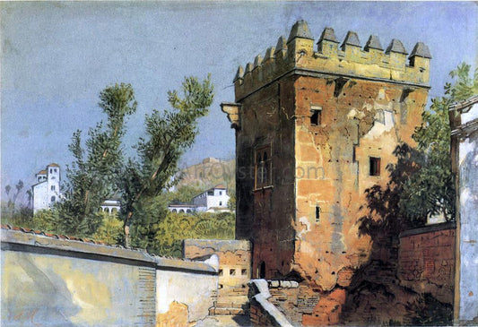 William Stanley Haseltine A View from the Alhambra, Spain - Canvas Print