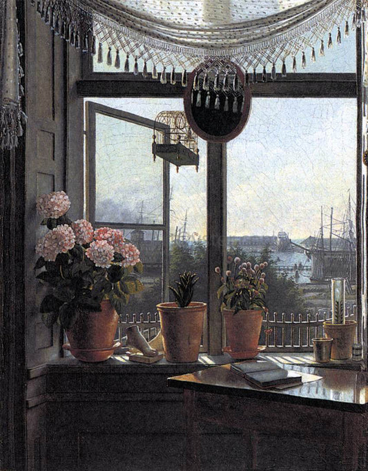 Martinus Rørbye View from the Artist's Window - Canvas Print