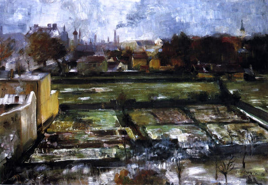 Lovis Corinth View from the Studio - Canvas Print